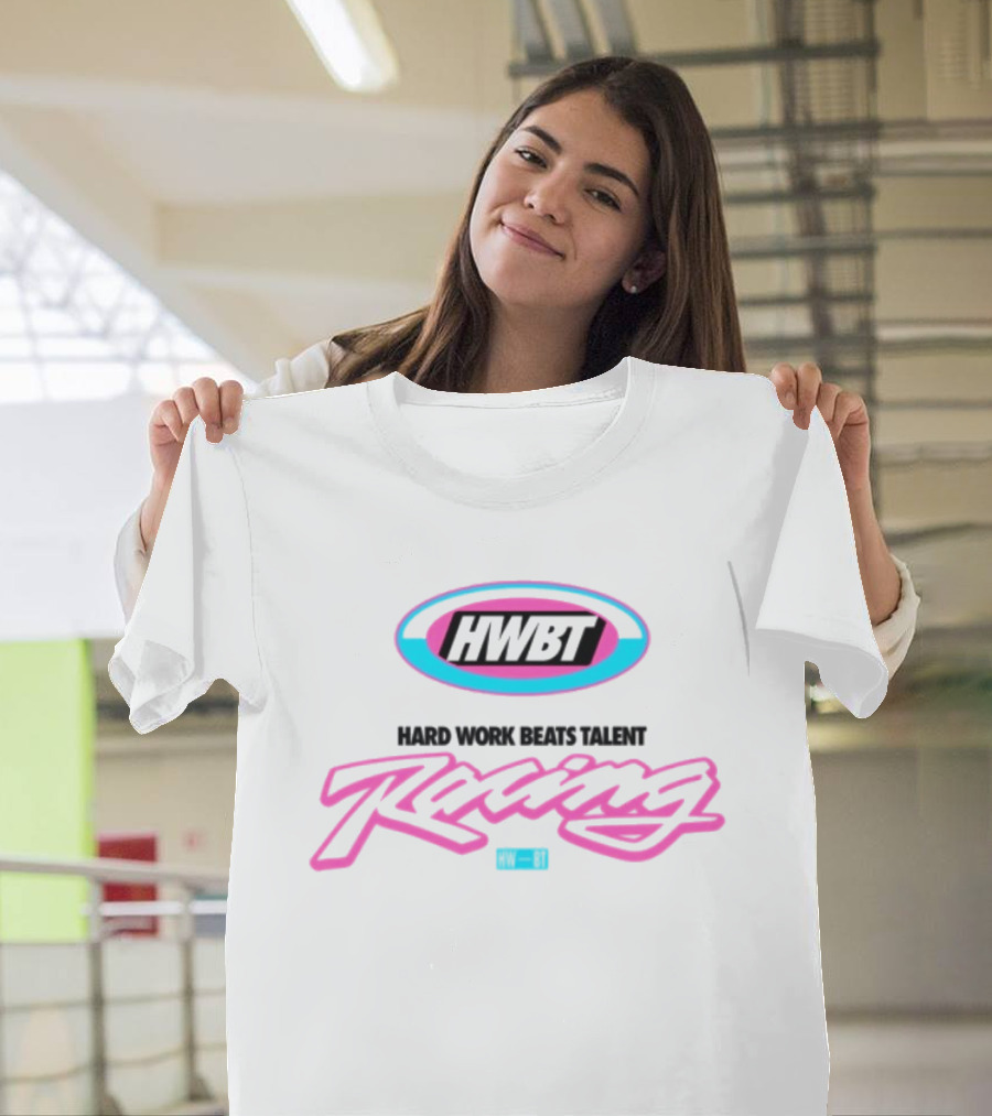 HWBT Miami Racing Oversized Hard Work Beats Talent T-Shirt