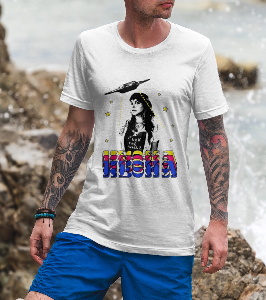 Kesha UFO Space Stars Tie Dye T-Shirt