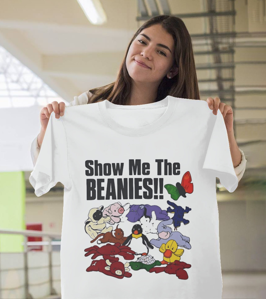 Show Me The Beanies Beanie Babies 90s Nostalgia Collection T-Shirt