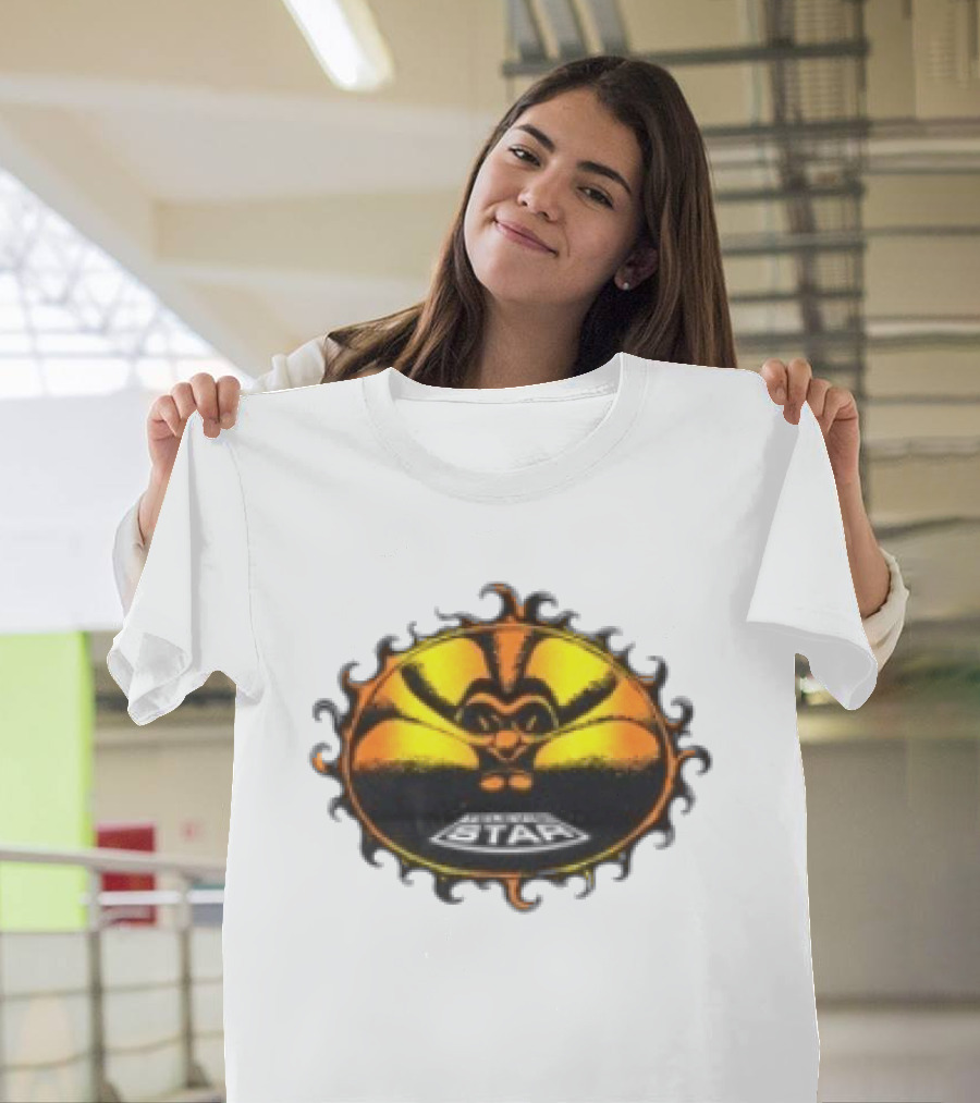 Televisi Star Catalog Store Heatwave Sun Logo White T-Shirt