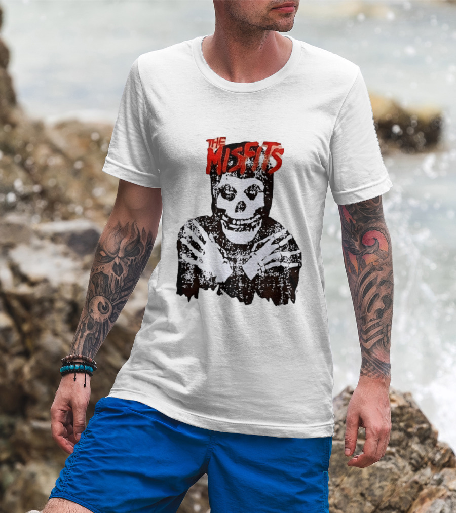 The Misfits Crimson Ghost Skull Punk Rock T-Shirt