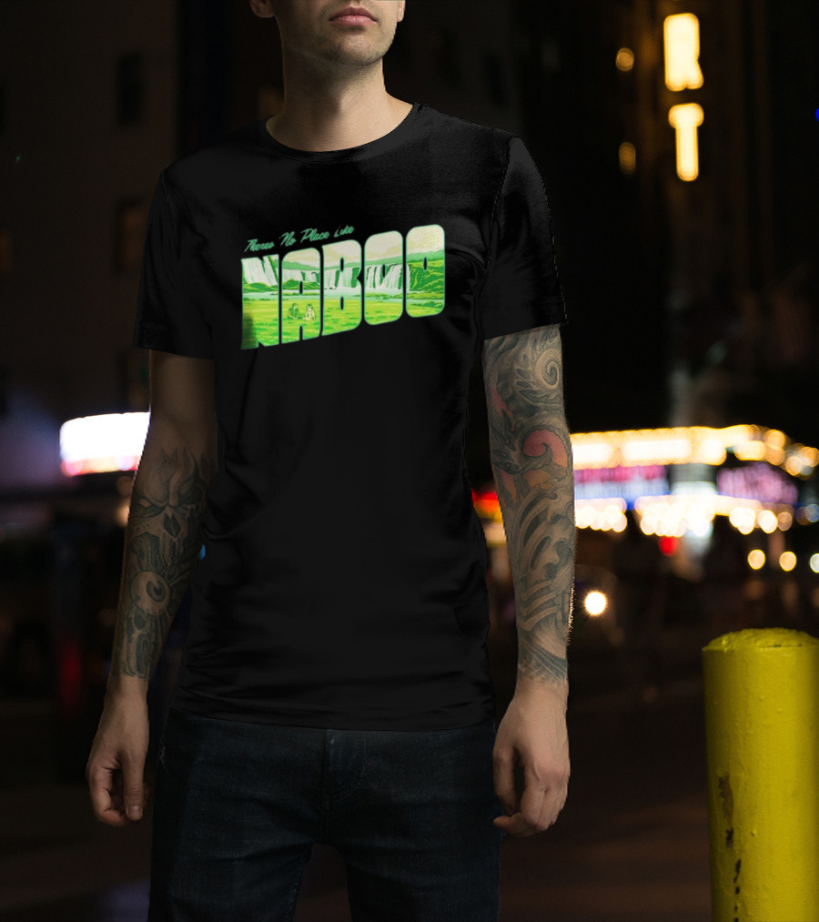 Anakin Skywalker Padme Amidala Star Wars There Is No Place Like Naboo Scenic Waterfalls T-Shirt