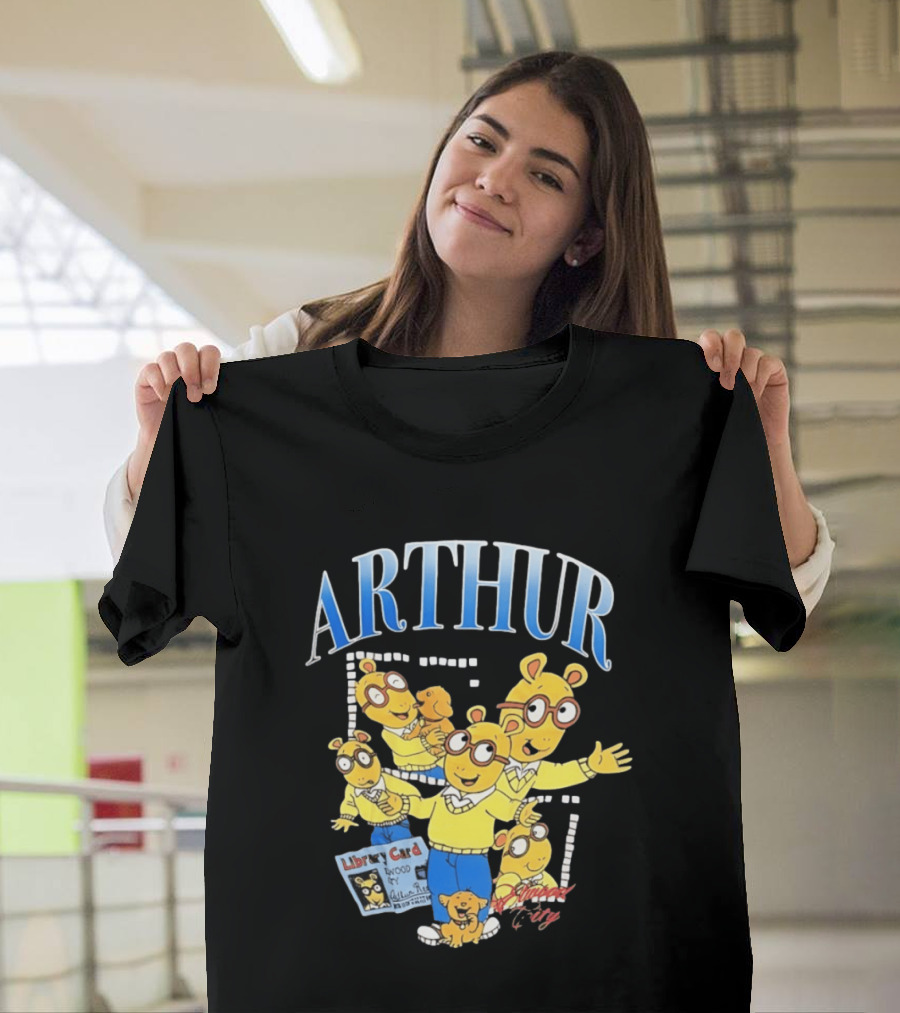 Arthur Read And Pal Library Card Elwood City PBS Kids T-Shirt