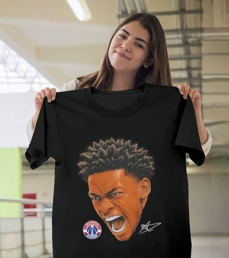Bilal Coulibaly Washington Wizards NBA Big Face Player T-Shirt