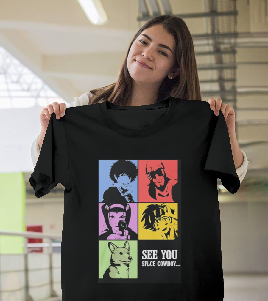 Cowboy Bebop See You Space Cowboy With Character Grid T-Shirt