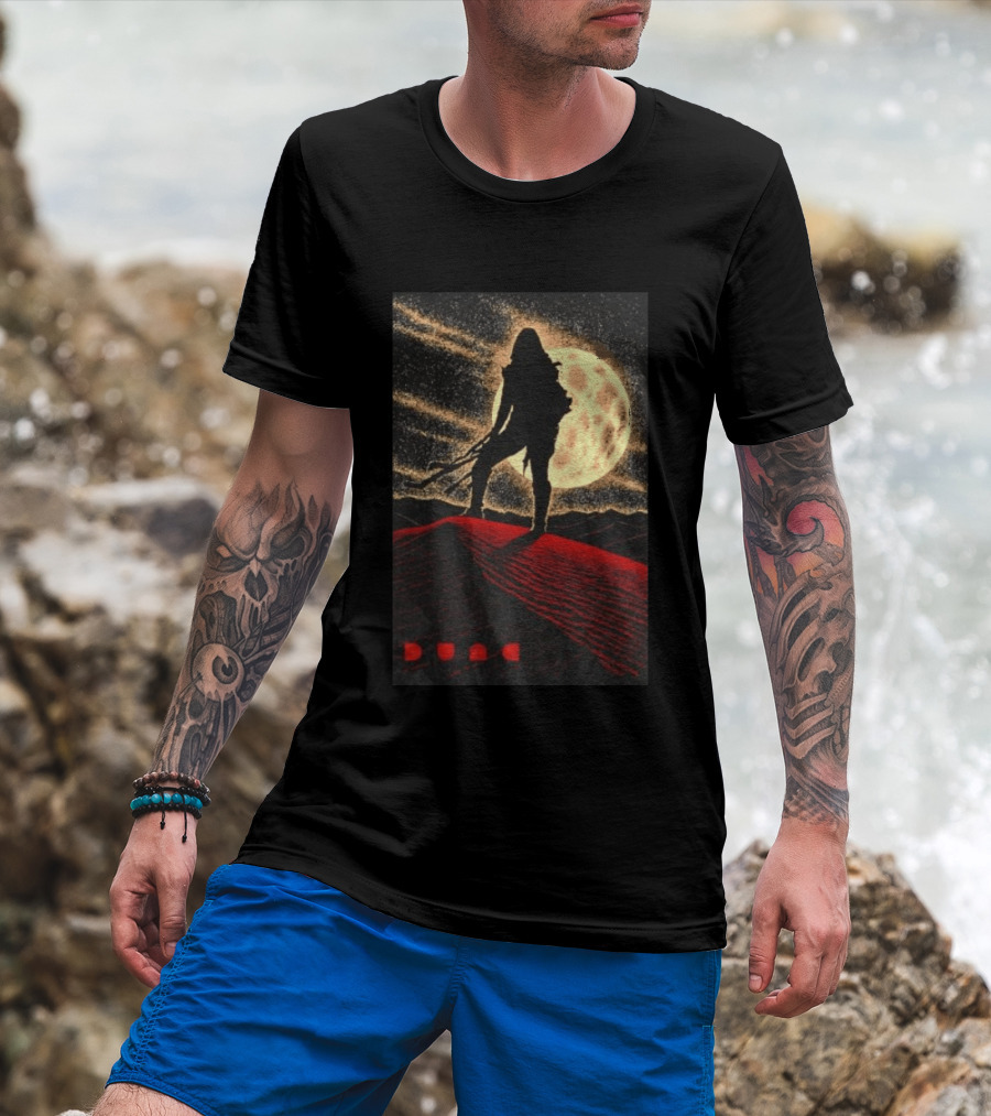 Paul Atreides Dune Arrakis Desert Moon Scene T-Shirt