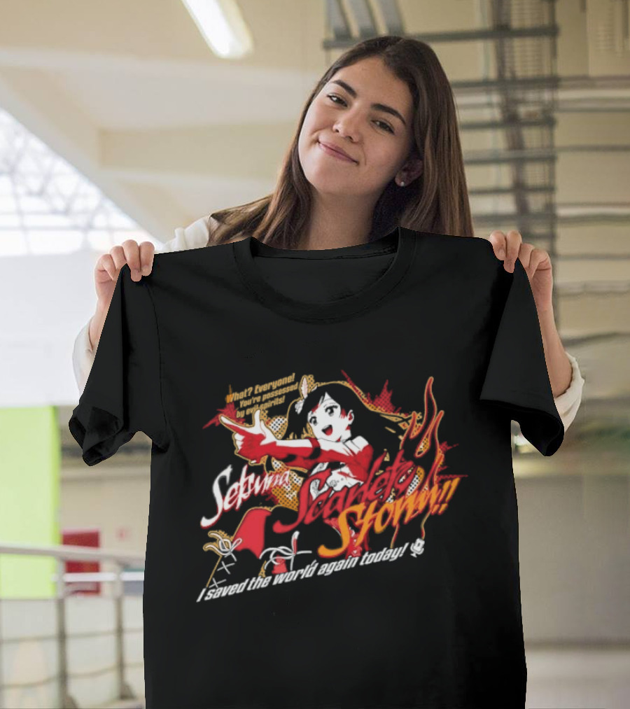 Setsuna Yuki Scarlet Storm What Everyone You Are Possessed By Evil Spirits T-Shirt