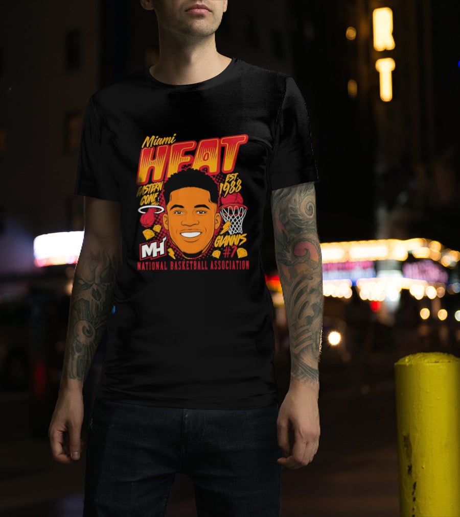 Miami Heat Giannis Antetokounmpo Est 1988 National Basketball Association T-Shirt