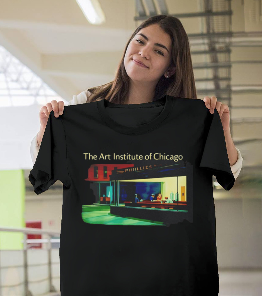 The Art Institute Of Chicago Nighthawks Phillies T-Shirt