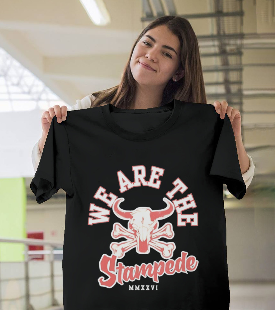 We Are The Stampede Bull Skull MMXXVI Team Spirit T-Shirt