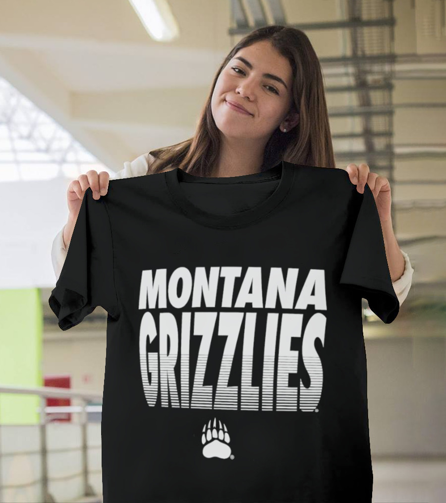 Montana Grizzlies NCAA College Sports Griz Bear Paw T-Shirt