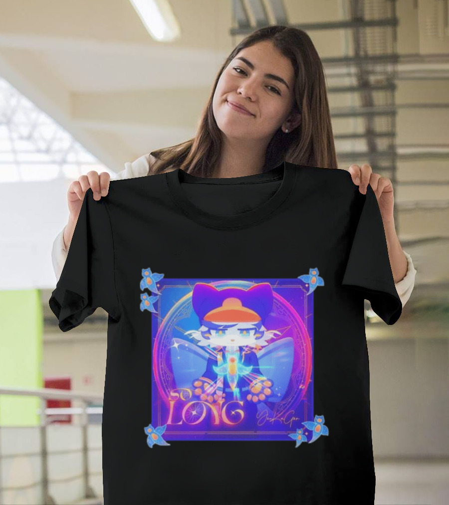 So Long YonKaGor Vibrant Anime Cat With Butterfly Aura T-Shirt
