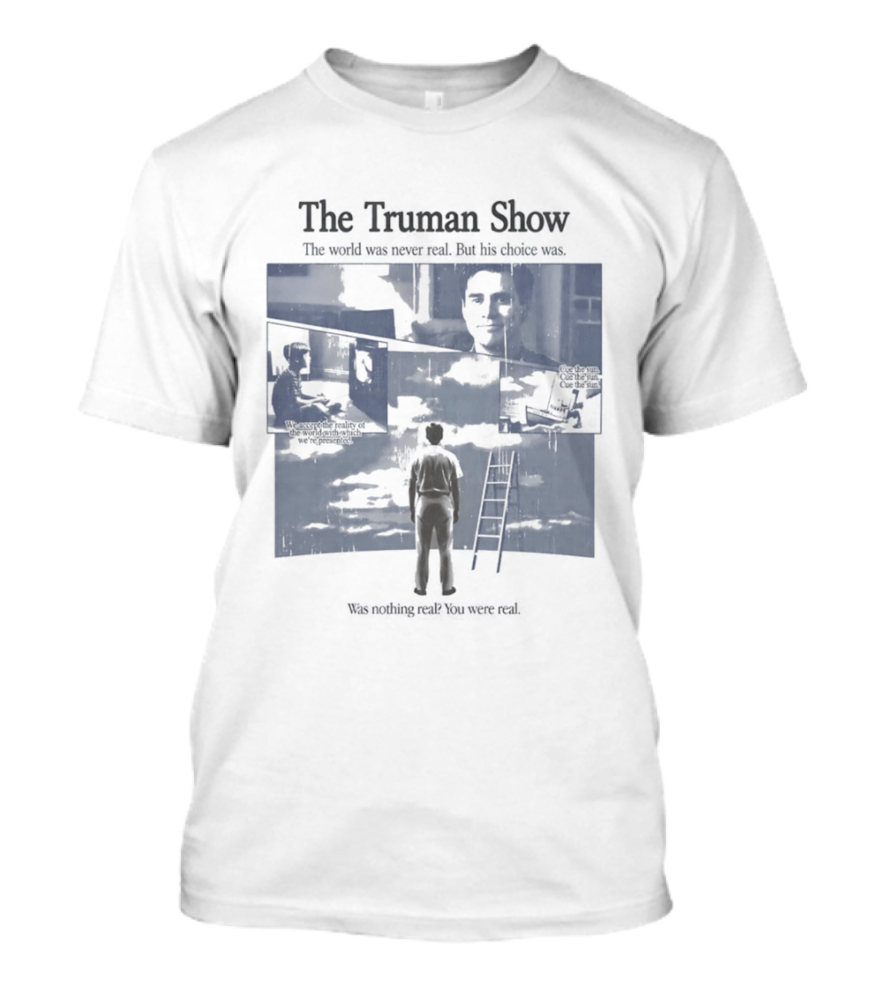 The Truman Show Jim Carrey "Welcome To The Real World" 90s Movies T-Shirt
