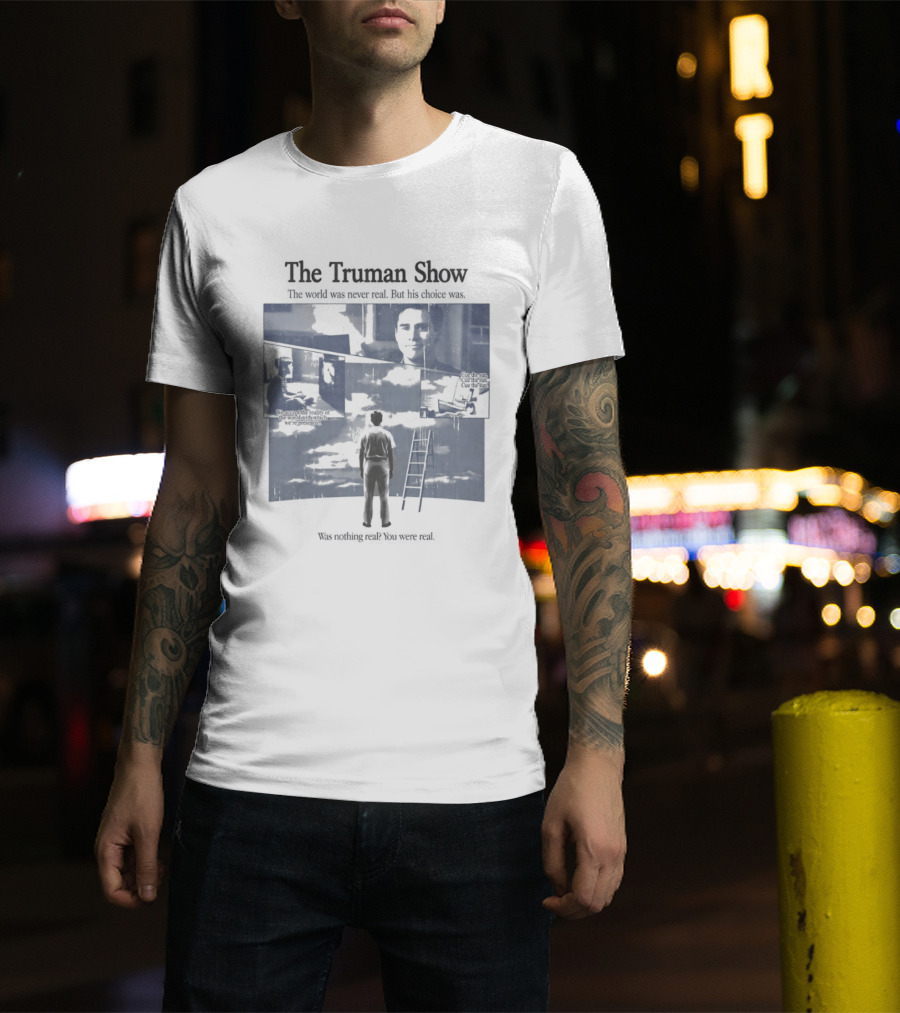 The Truman Show Jim Carrey "Welcome To The Real World" 90s Movies T-Shirt
