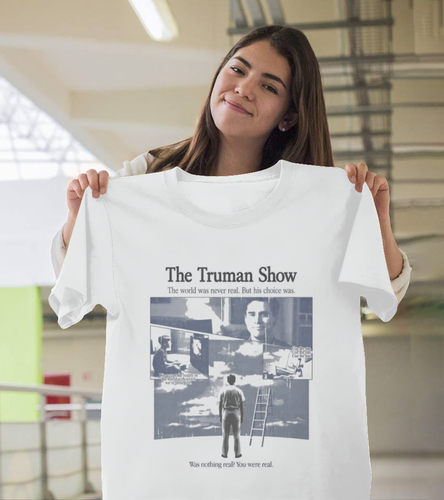 The Truman Show Jim Carrey "Welcome To The Real World" 90s Movies T-Shirt
