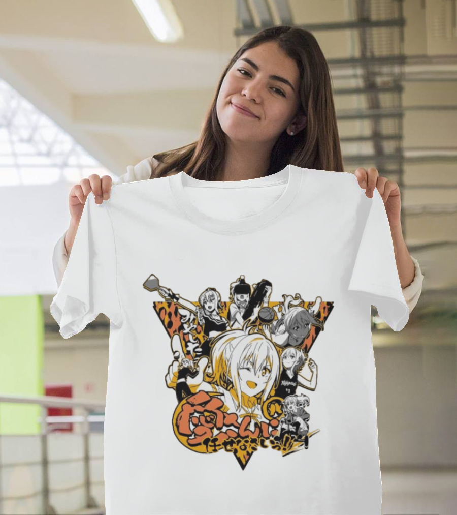Ai Miyashita Love Live Nijigasaki High School Idol Club Character Collage With Japanese T-Shirt