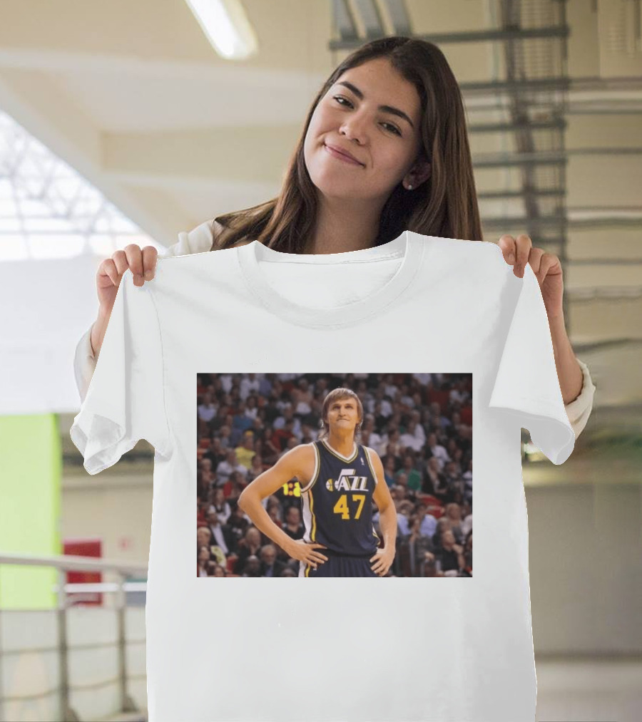 Andrei Kirilenko No. 47 AK 47 Utah Jazz Classic NBA Basketball T-Shirt