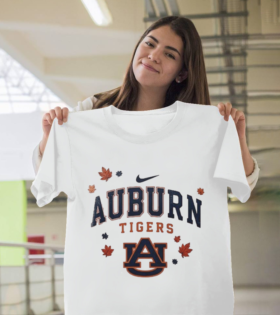 Auburn Tigers Nike Fall Leaves University Spirit T-Shirt