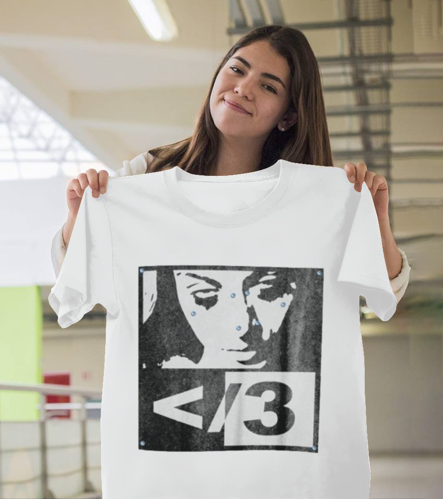 Destroy Lonely Store Piercing Face Black White <3 T-Shirt