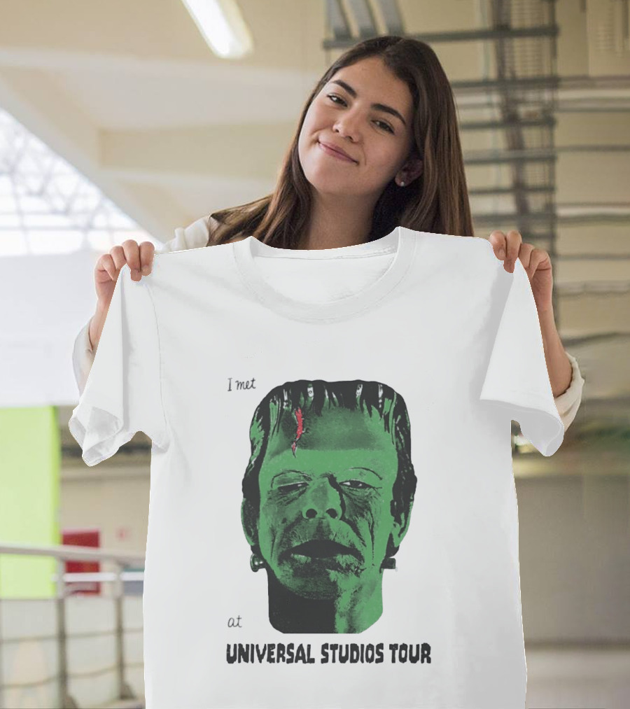I Met Frankenstein At Universal Studios Tour Monster Fan Souvenir T-Shirt