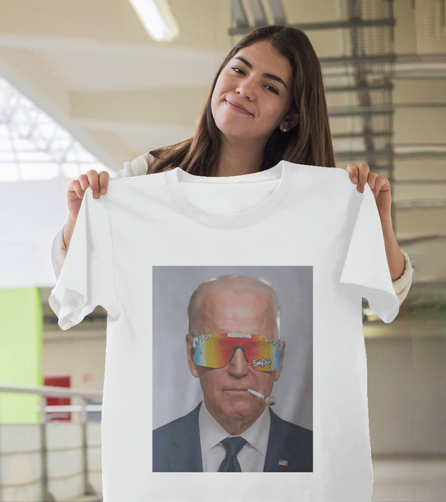 Joe Biden Pit Viper Sunglasses Smoking Pipe President T-Shirt