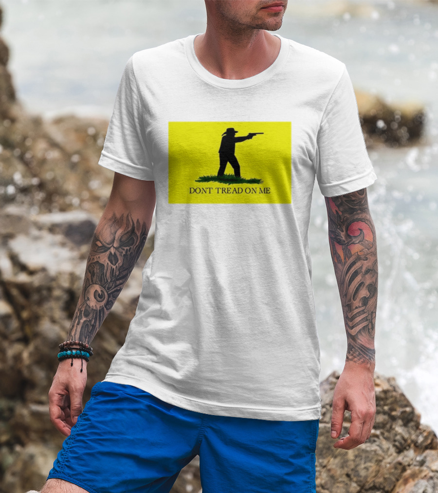 Jordan Salinas Don't Tread On Me Cowboy Silhouette Yellow T-Shirt