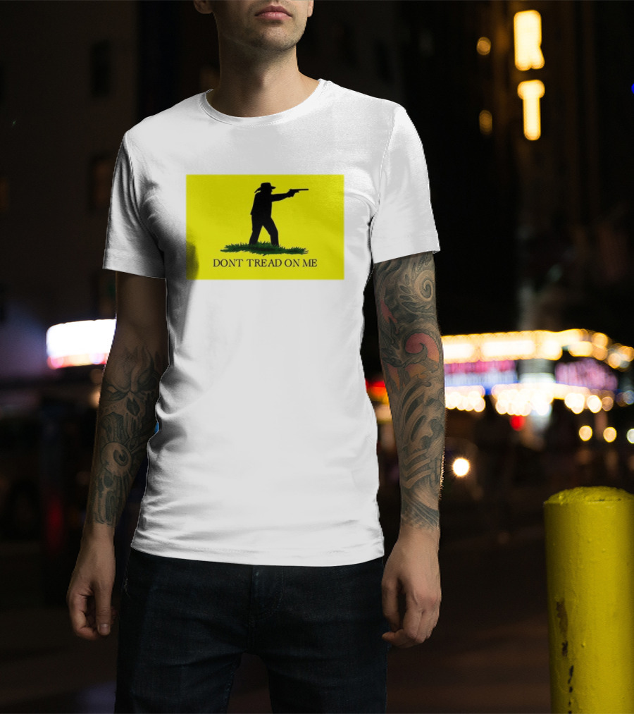 Jordan Salinas Don't Tread On Me Cowboy Silhouette Yellow T-Shirt