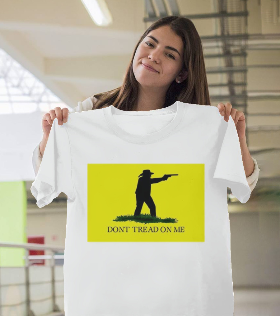 Jordan Salinas Don't Tread On Me Cowboy Silhouette Yellow T-Shirt