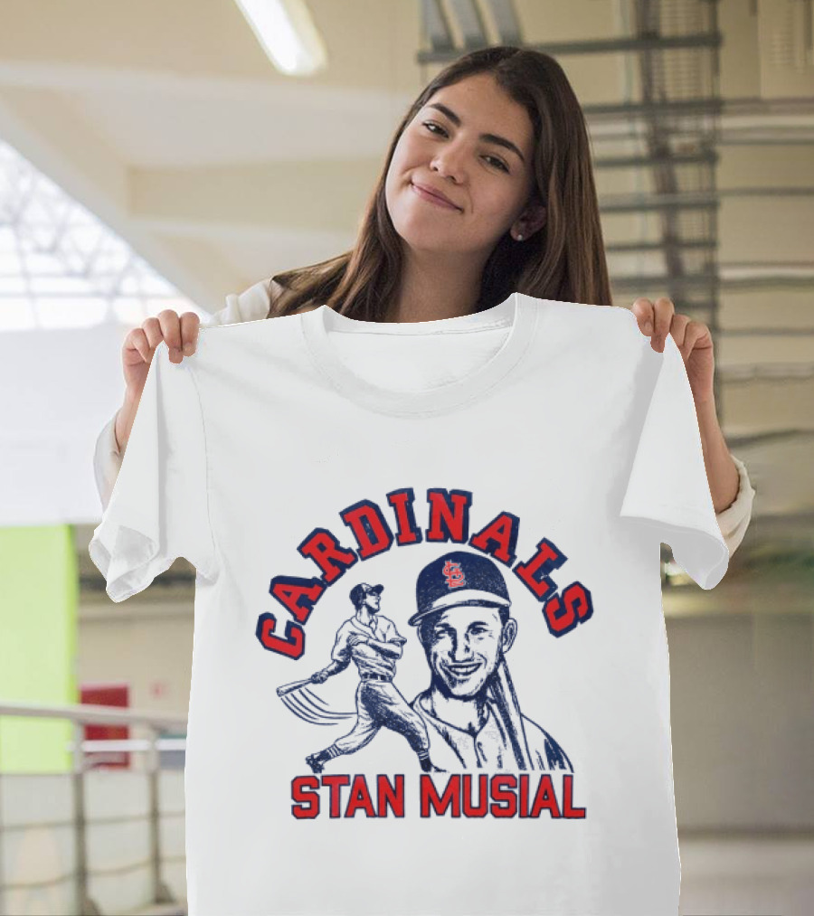 St Louis Cardinals Stan Musial Baseball Legend T-Shirt