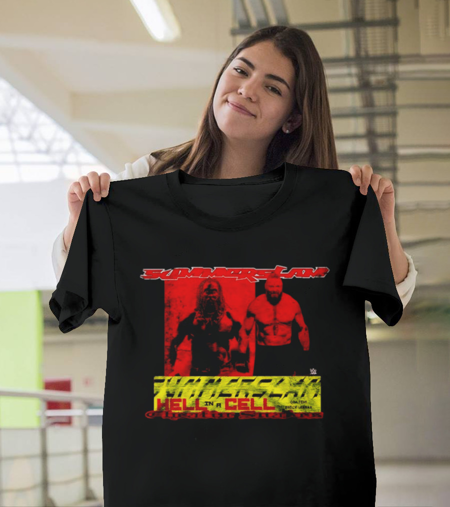 SummerSlam Hell In A Cell Brock Lesnar Oba Femi Cheatin Snakez T-Shirt