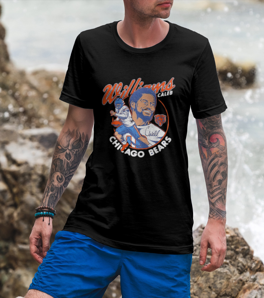 Williams Caleb Chicago Bears Football Player Bears T-Shirt