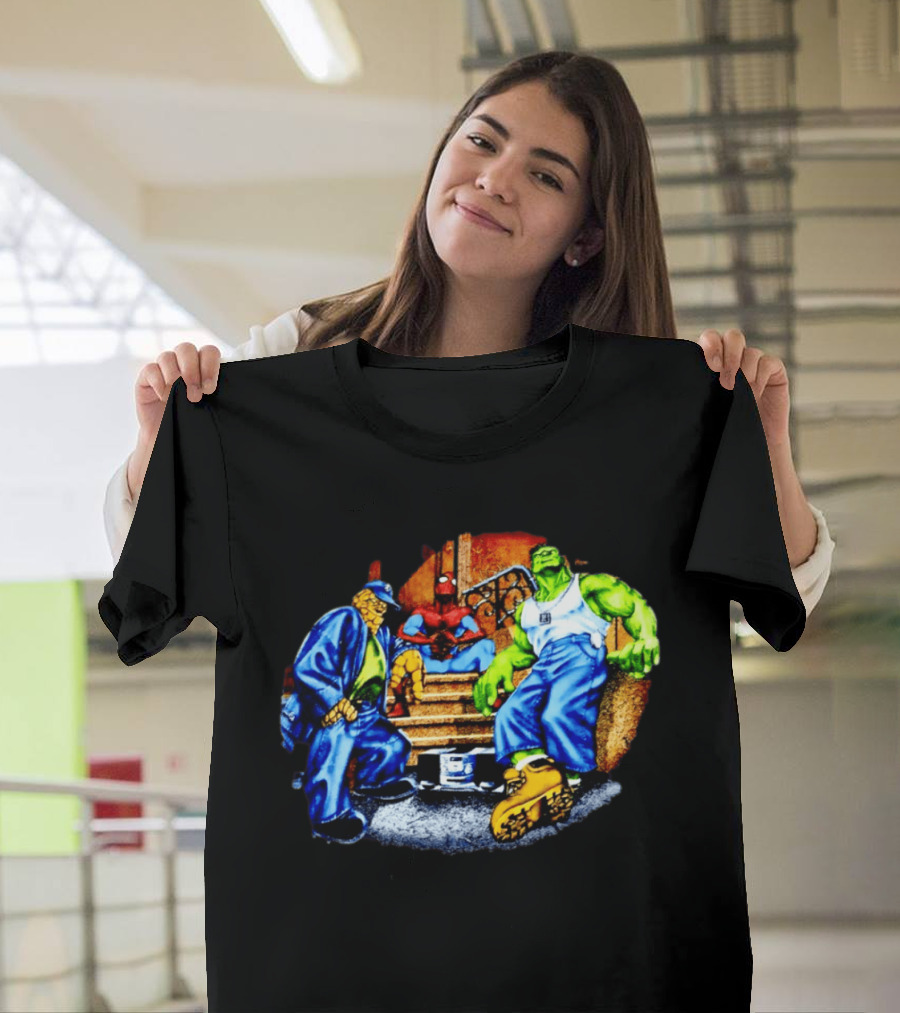 Marvel The Thing Spider Man Hulk Hip Hop T-Shirt