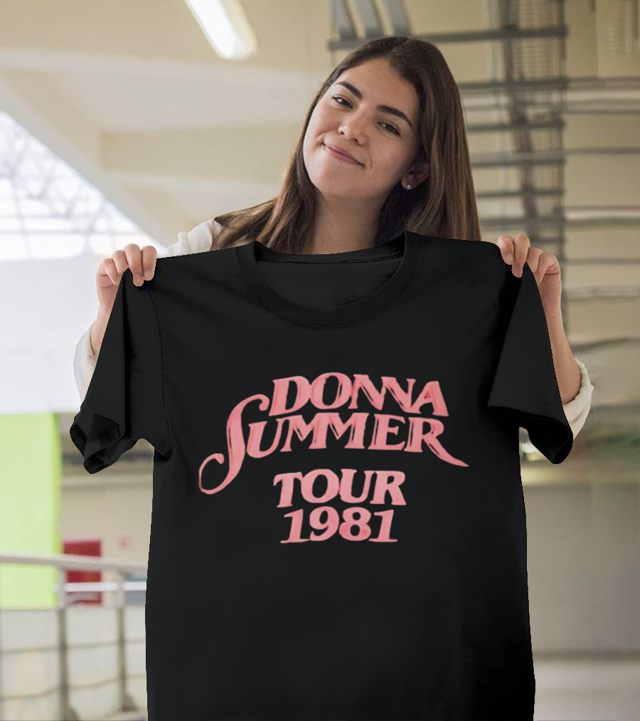 Donna Summer Tour 1981 Retro Disco Concert Memorabilia T-Shirt
