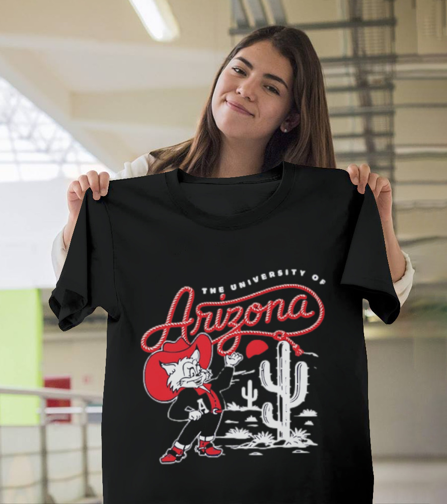The University Of Arizona Wildcats Cowboy Cactus Scene T-Shirt