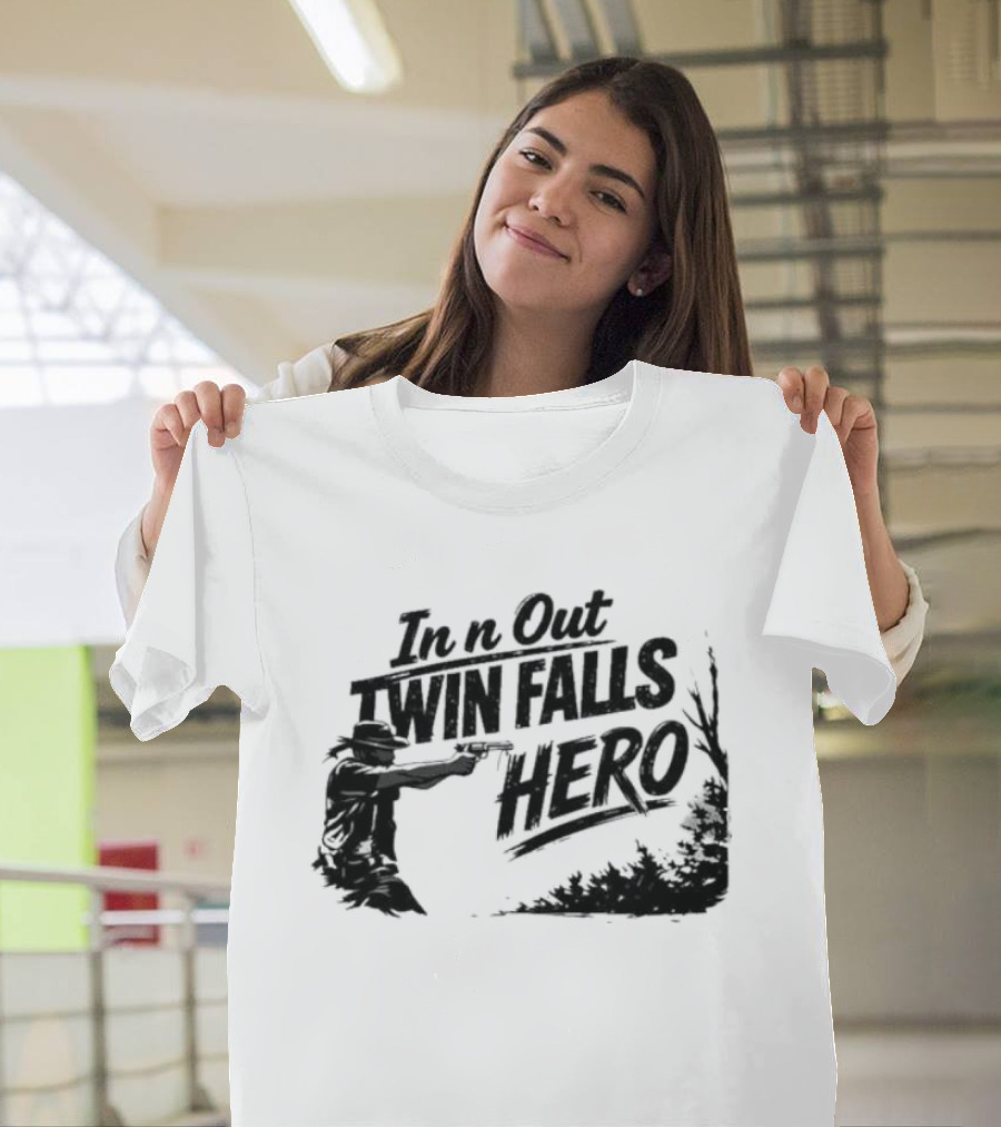 In N Out Twin Falls Hero Jordan Salinas Idaho T-Shirt
