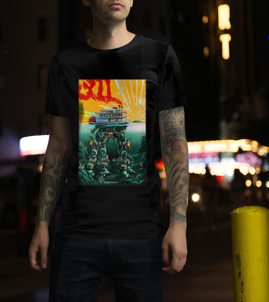 311 Kansas City MO 2026 Steamboat Robot T-Shirt