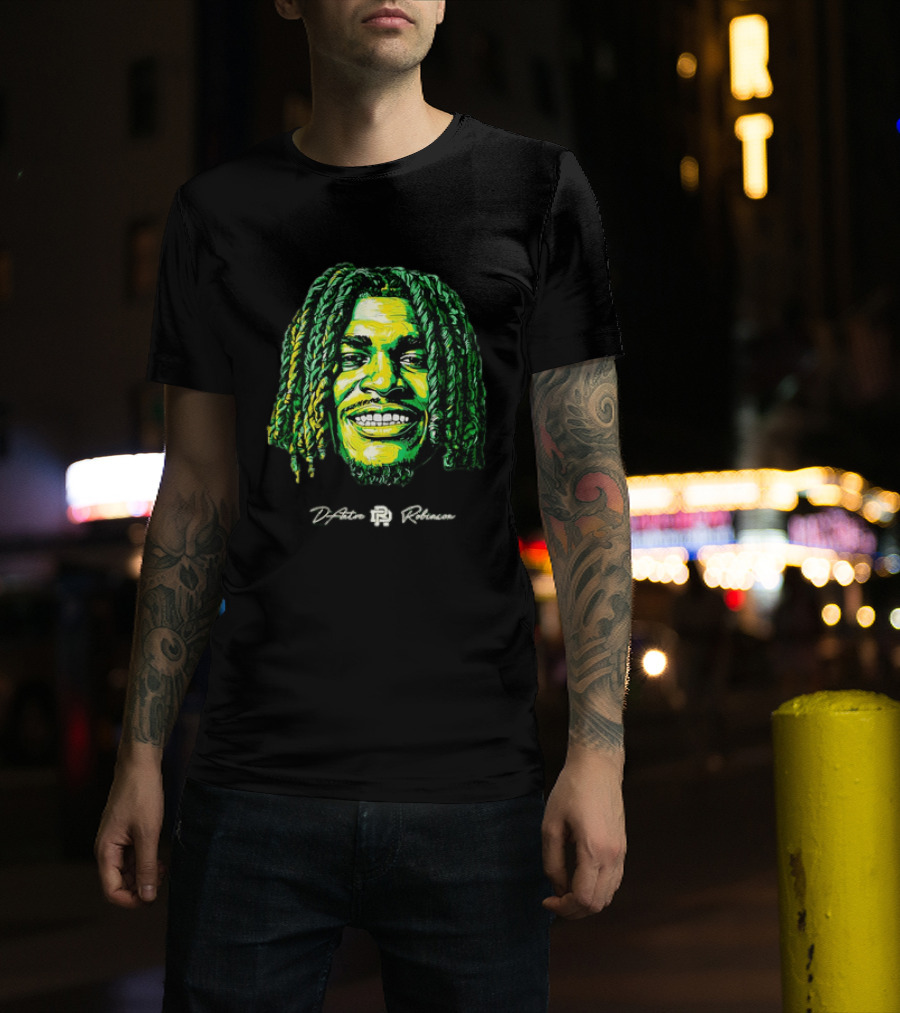 D’Antre Robinson Oregon Ducks NCAA Football Big Head T-Shirt