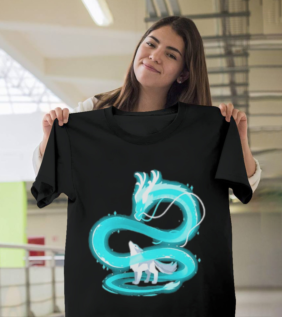 Esprit De La Lune Dragon And Wolf T-Shirt
