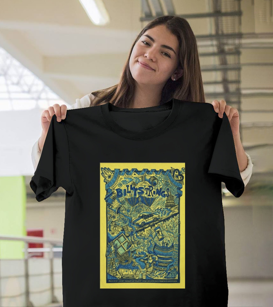 Billy Strings Charleston WV Aug 4 2026 Tour Concert Car Mountains Capitol Building T-Shirt
