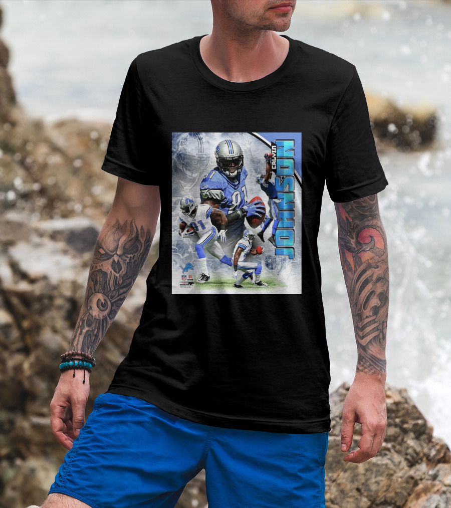 Calvin Johnson Detroit Lions NFL Football Superstar T-Shirt