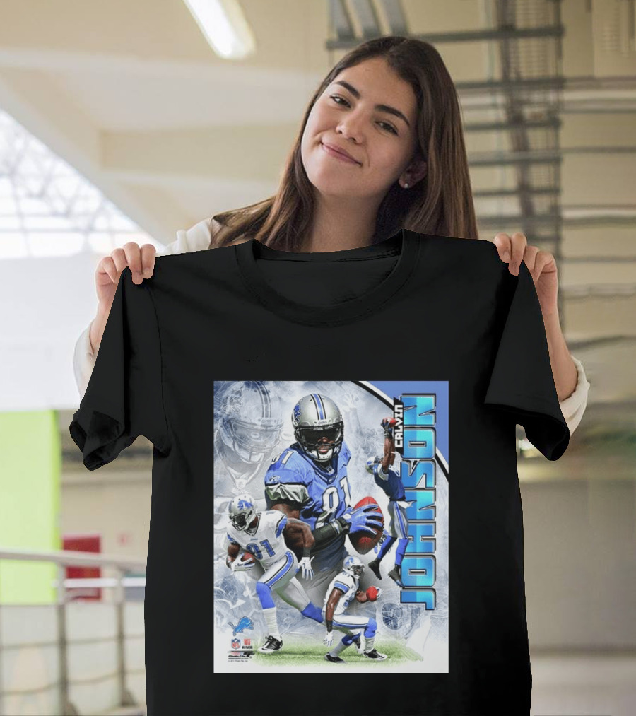 Calvin Johnson Detroit Lions NFL Football Superstar T-Shirt