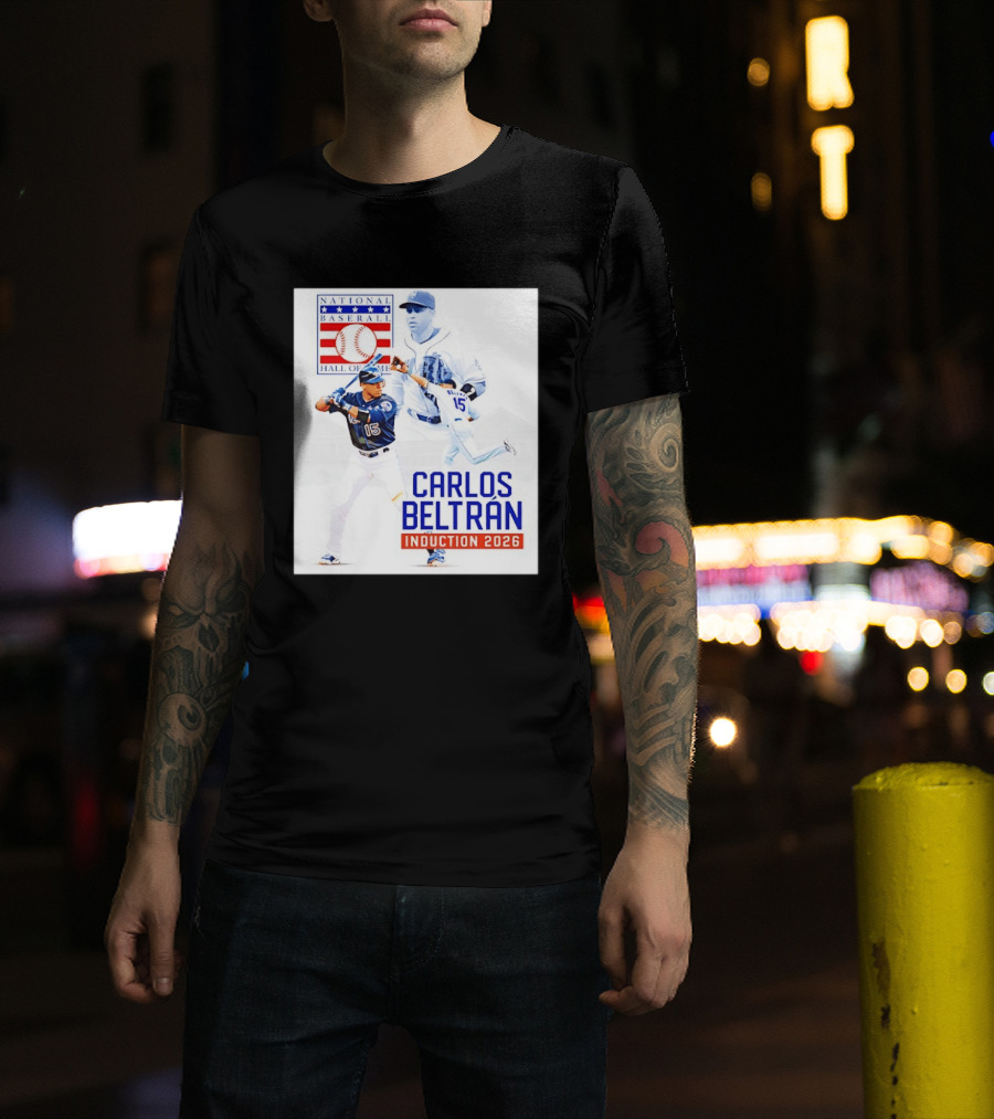 Carlos Beltran National Baseball Hall Of Fame Induction 2026 T-Shirt