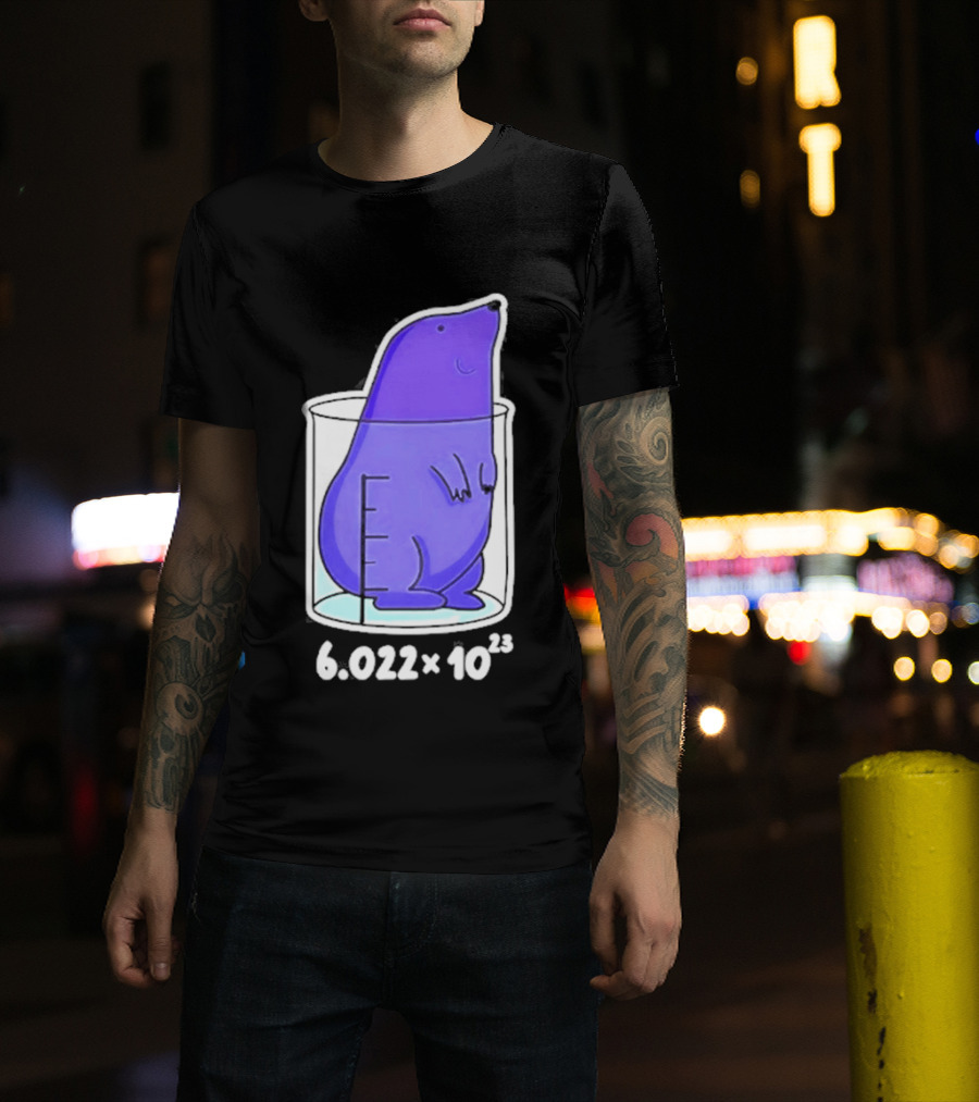 Mole 6.022 X 10²³ Avogadro Chemistry Beaker T-Shirt