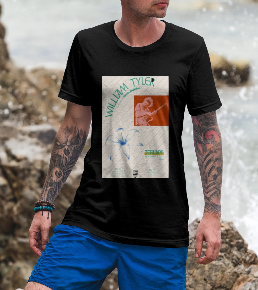 William Tyler Shazhad Shashidhar Zebulon California Concert November 5 6 7 2025 Mohave Gold Ojai Underground T-Shirt