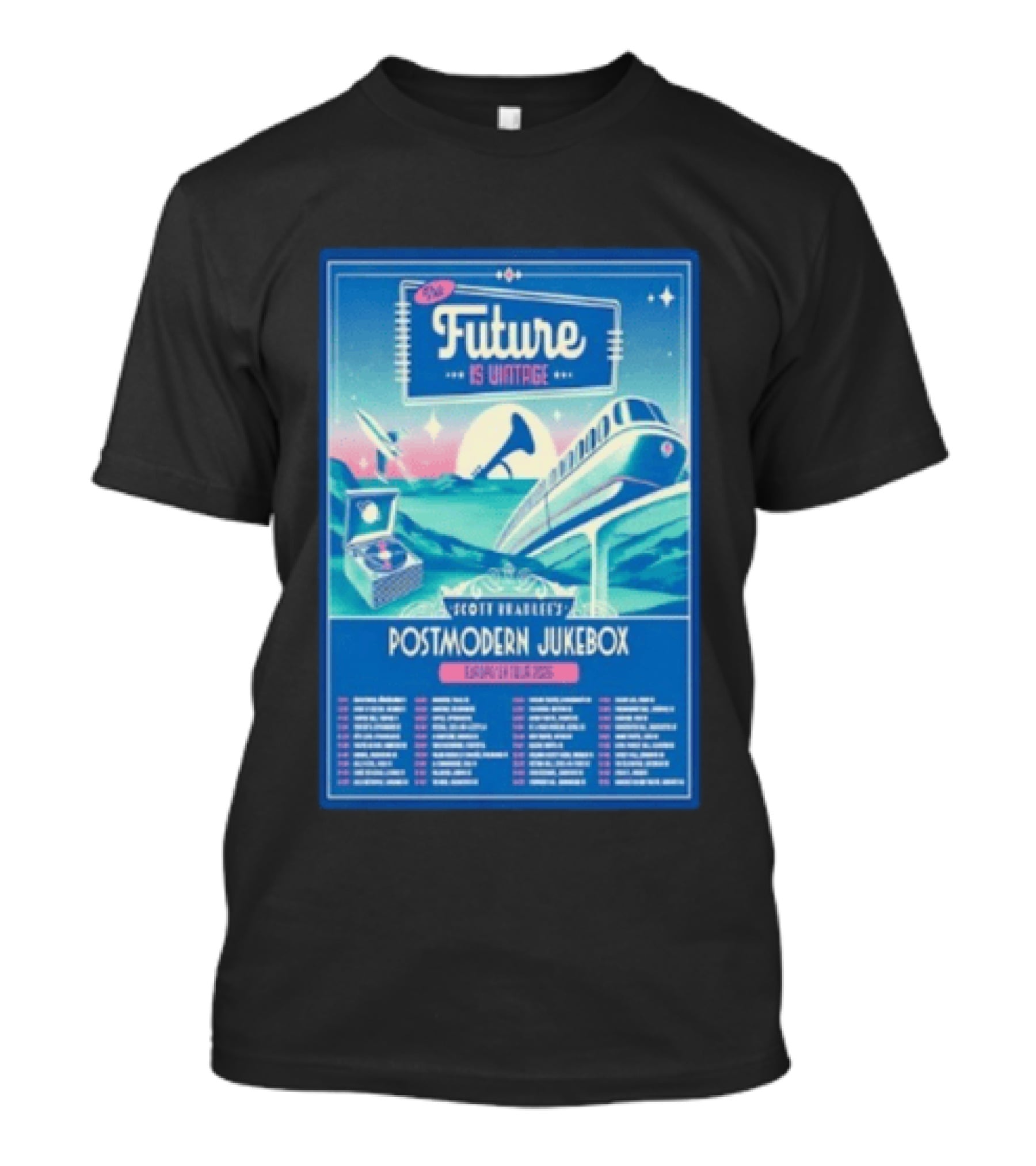 Future Is Vintage Scott Bradlee's Postmodern Jukebox Europe UK Tour 2026 T-Shirt