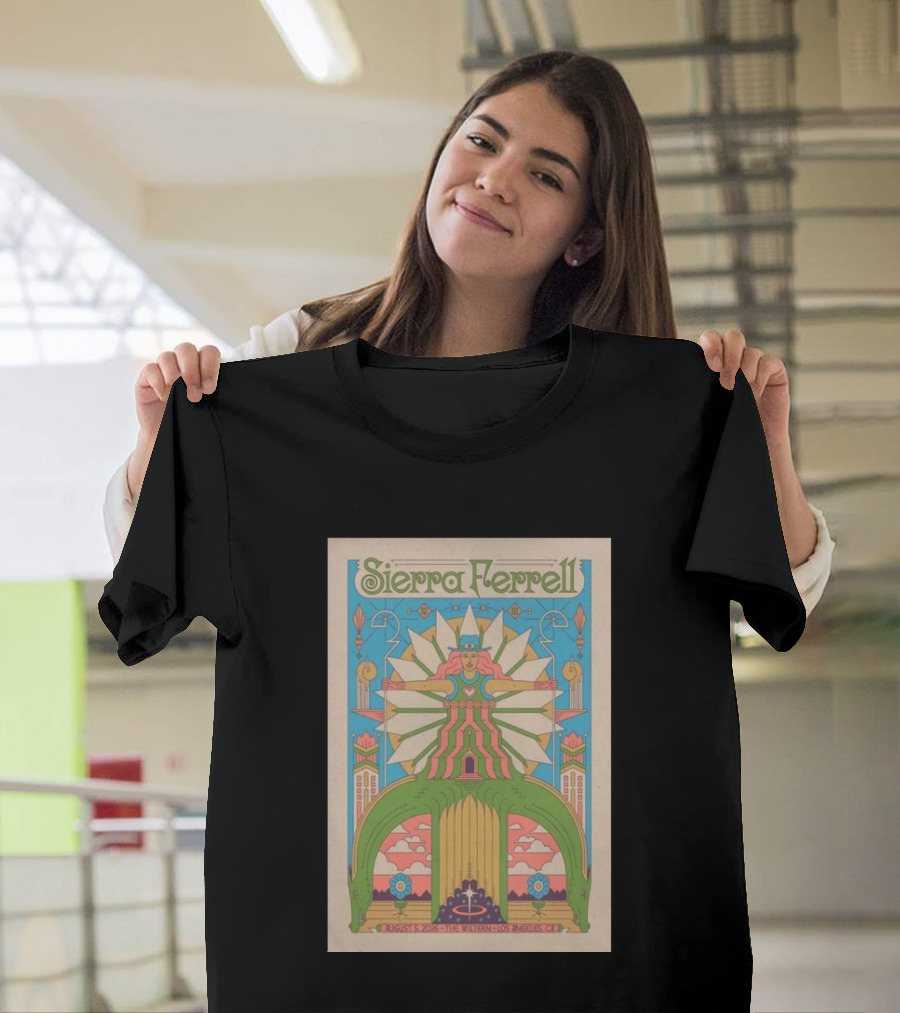 Sierra Ferrell August 5 2026 The Wiltern Los Angeles CA Psychedelic Tour T-Shirt