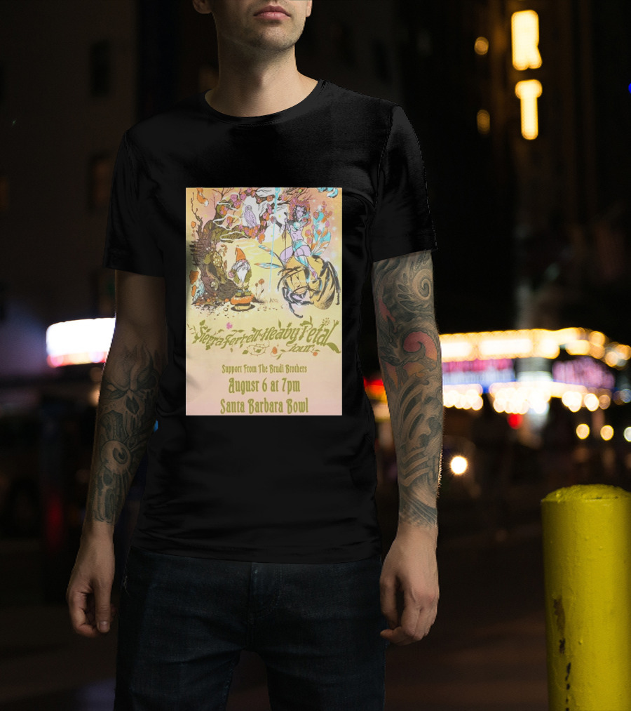 Sierra Ferrell Heavy Petal Tour Brudi Brothers Support August 6 Santa Barbara Bowl T-Shirt
