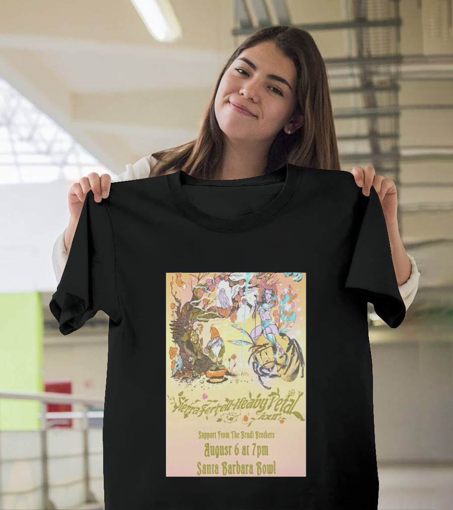 Sierra Ferrell Heavy Petal Tour Brudi Brothers Support August 6 Santa Barbara Bowl T-Shirt