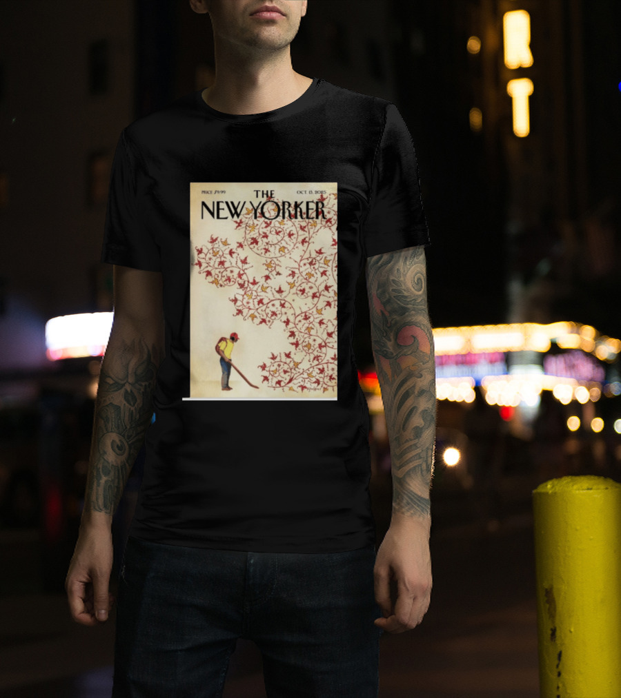 The New Yorker October 13 2025 Brian Stauffer Winds Of Change Vintage Cover T-Shirt
