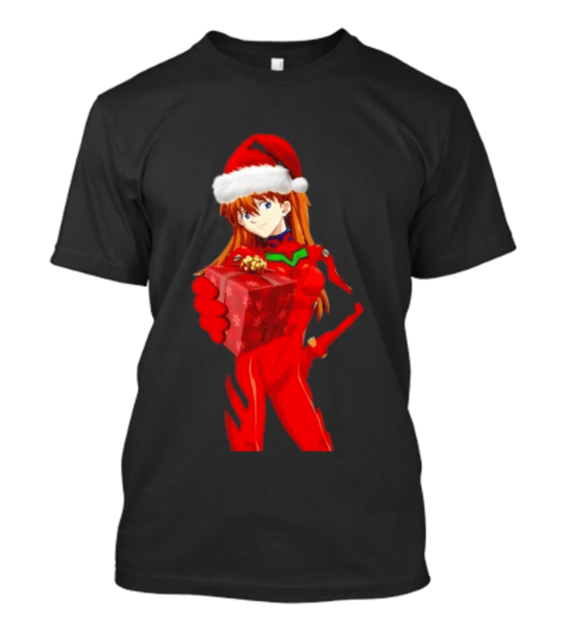 Asuka Christmas Present Neon Genesis Evangelion Anime T-Shirt